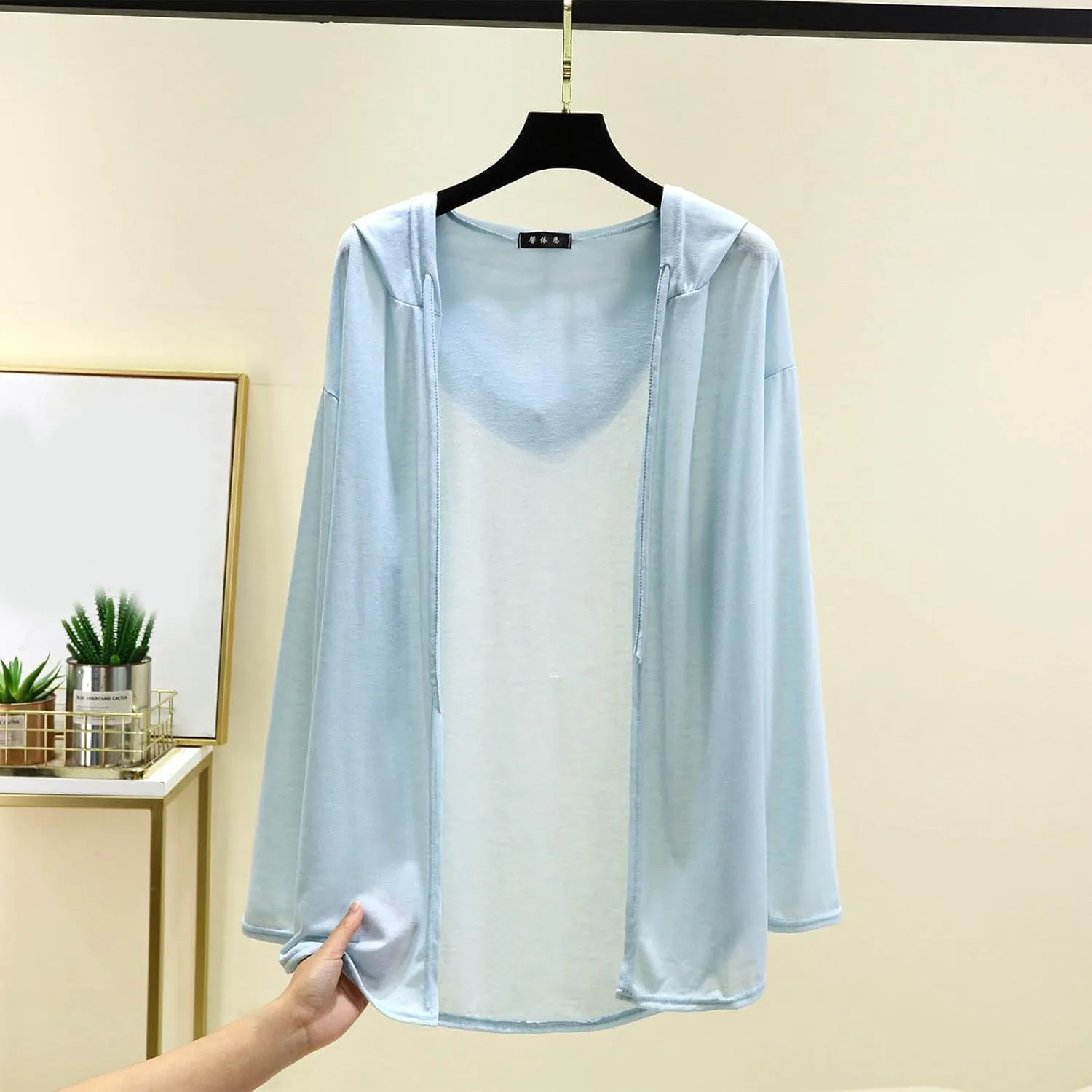 Womens Lightweight Casual Hoodie Cardigans Open Front Cover Ups Long Sleeve Outwear Coat Sun Protection Cover Clothes