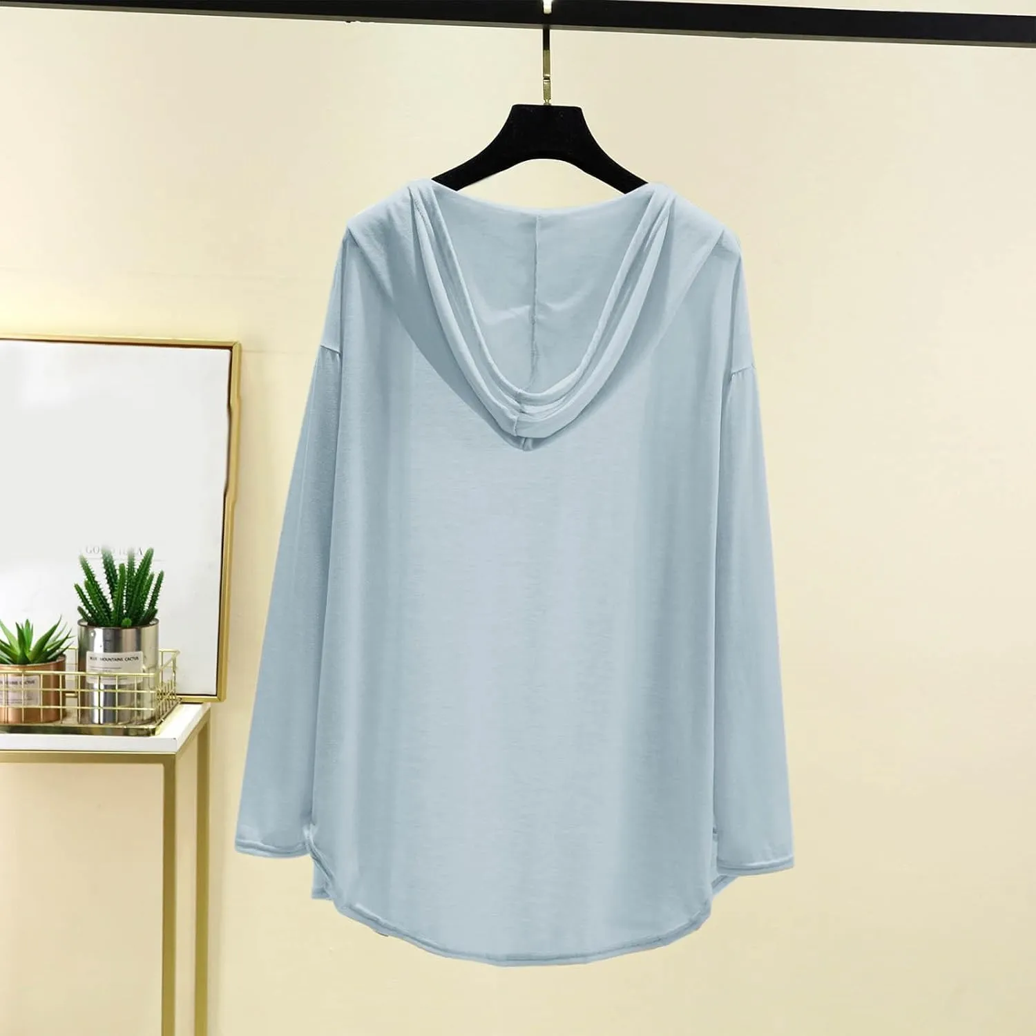 Womens Lightweight Casual Hoodie Cardigans Open Front Cover Ups Long Sleeve Outwear Coat Sun Protection Cover Clothes