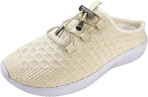 Womens Platform Sneakers Fashion Girls Breathable Canvas Sneaker Slip on Walking Shoe Sneaker Orthopedic Mesh Up Stretch Platform Sneakers Walking Shoes for Lady Summer 2023