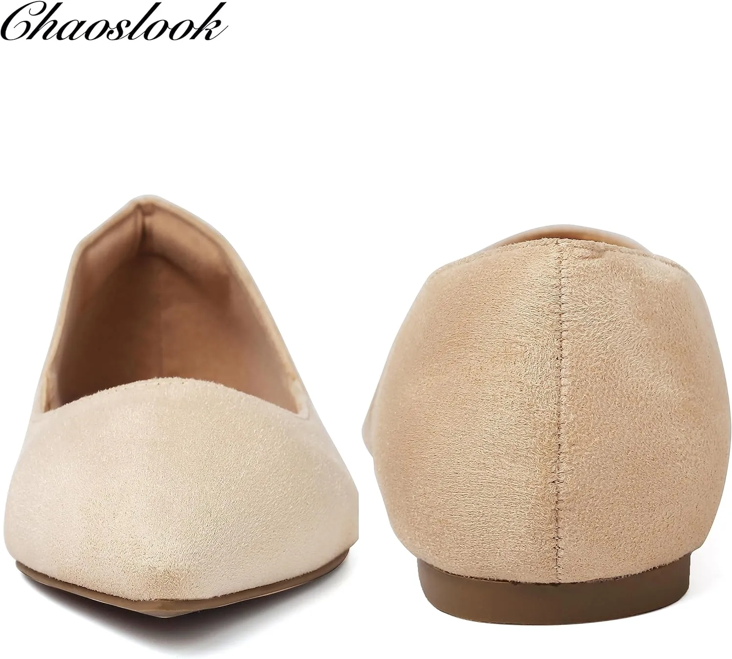 Womens Pointed Toe Black Ballet Flats Comfortable Casual Dress Flats for Women Elegant Memory Foam Flats Shoes with Party Wedding