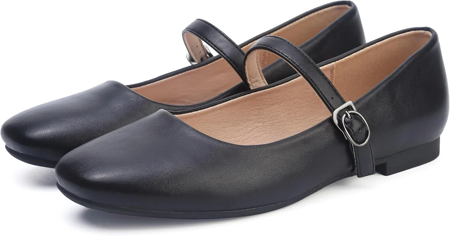 Womens Pointed Toe Black Ballet Flats Comfortable Casual Dress Flats for Women Elegant Memory Foam Flats Shoes with Party Wedding