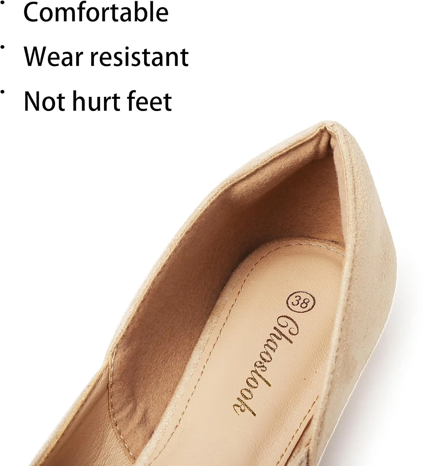 Womens Pointed Toe Black Ballet Flats Comfortable Casual Dress Flats for Women Elegant Memory Foam Flats Shoes with Party Wedding