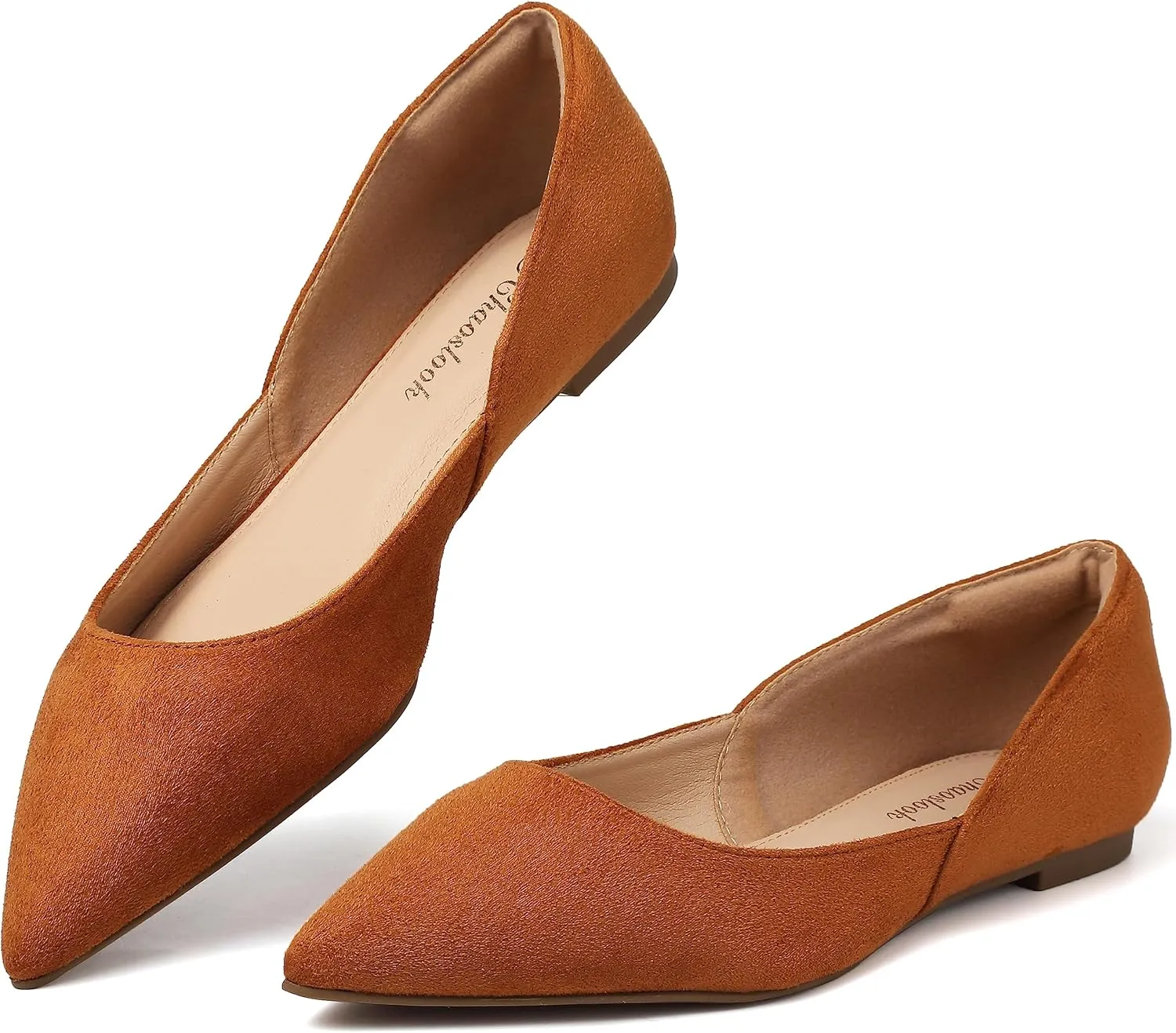 Womens Pointed Toe Black Ballet Flats Comfortable Casual Dress Flats for Women Elegant Memory Foam Flats Shoes with Party Wedding
