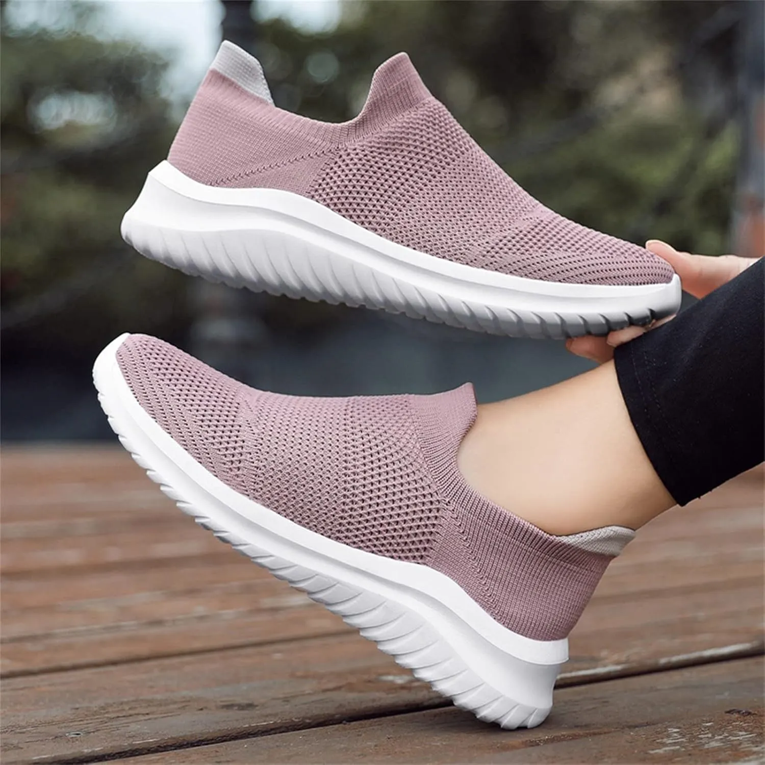 Women's Running Shoes Lightweight Comfortable Walking Tennis Shoes Non Slip Breathable Athletic Workout Sneakers