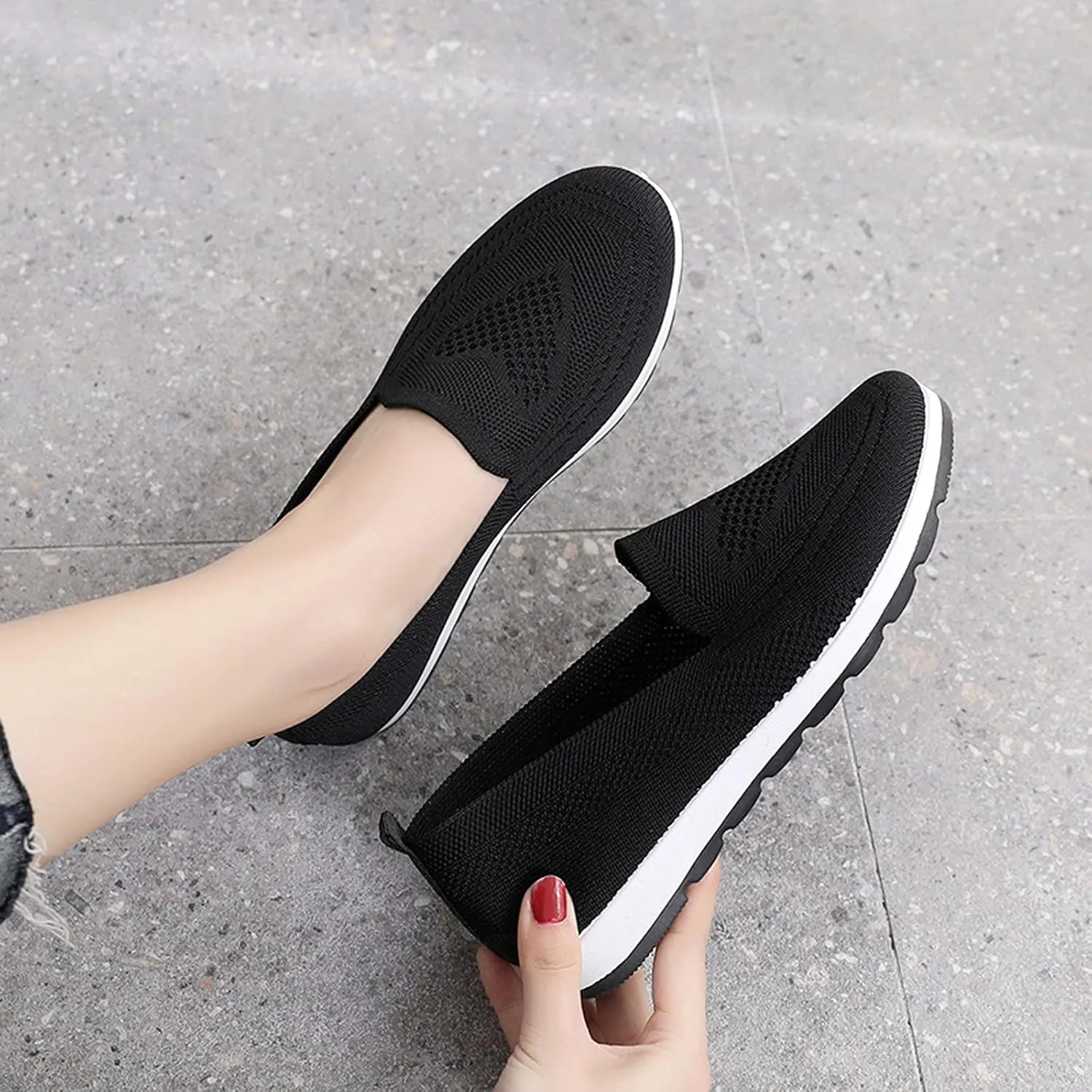 Womens Shoes 7.5 Wide Width Sneakers Slip On Sneakers Women Arch Support Wide Shoes for Women Sneakers Womens Light Weight Walking Sneakers Size 10 Wide Zapatos Das OrtopDicos para Mujeres