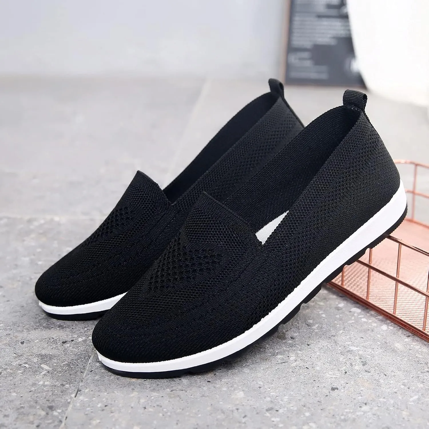 Womens Shoes 7.5 Wide Width Sneakers Slip On Sneakers Women Arch Support Wide Shoes for Women Sneakers Womens Light Weight Walking Sneakers Size 10 Wide Zapatos Das OrtopDicos para Mujeres