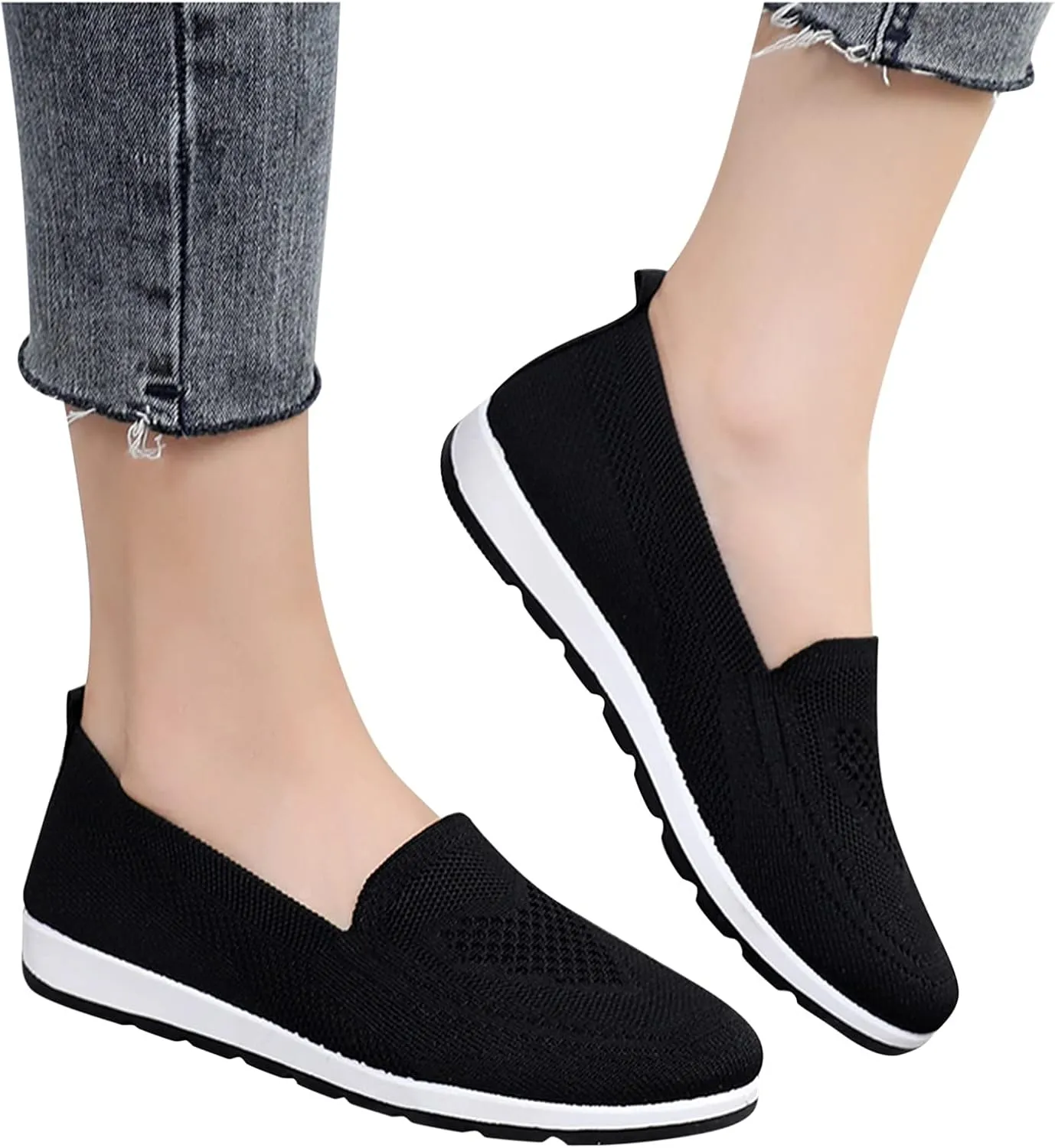 Womens Shoes 7.5 Wide Width Sneakers Slip On Sneakers Women Arch Support Wide Shoes for Women Sneakers Womens Light Weight Walking Sneakers Size 10 Wide Zapatos Das OrtopDicos para Mujeres