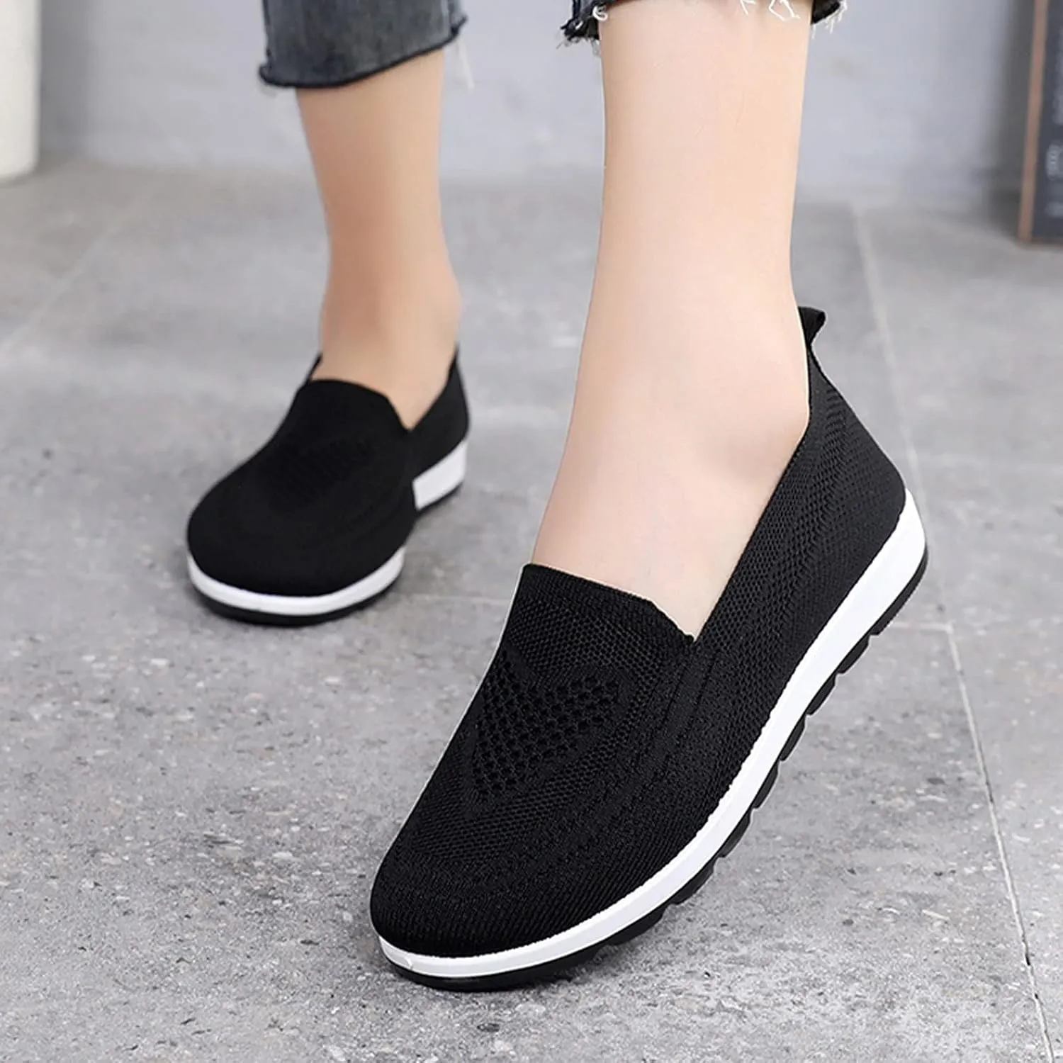 Womens Shoes 7.5 Wide Width Sneakers Slip On Sneakers Women Arch Support Wide Shoes for Women Sneakers Womens Light Weight Walking Sneakers Size 10 Wide Zapatos Das OrtopDicos para Mujeres