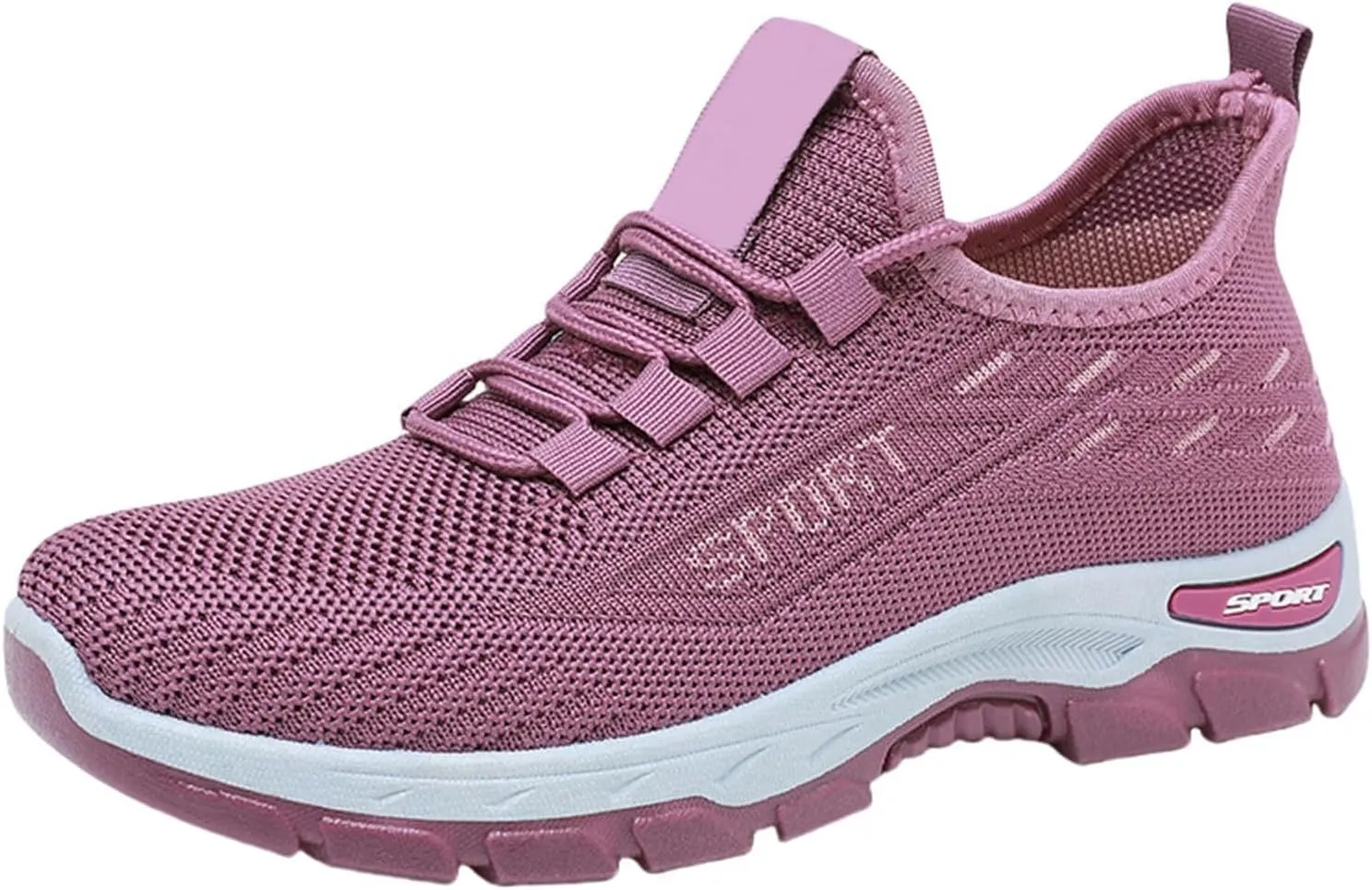 Womens Slip On Walking Shoes Mens Wide Toe Box Shoes Comfort Lightweight Breathable Sock Shoe Non-Slip Mesh Casual Fashion Tennis Running Sneakers for Gym Travel Work Shopping Unisex