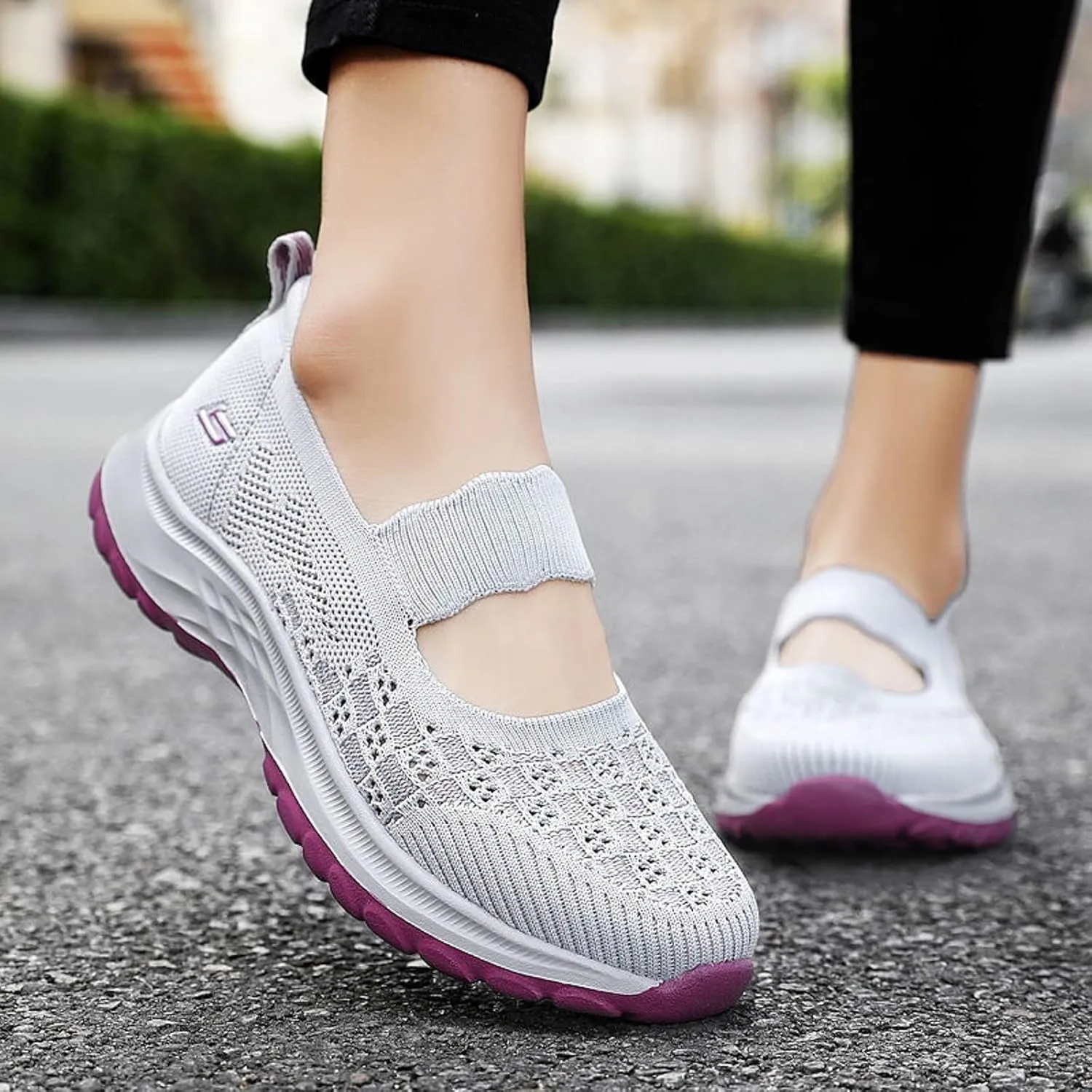 Women's Sneakers Wide Zapatillas Sin Cordones para Mujer Womens Casual Shoes Slip Ons with Arch Support Size 11w Walking Sneakers for Women Zapatos Antiderrapantes para Mujeres Comodos