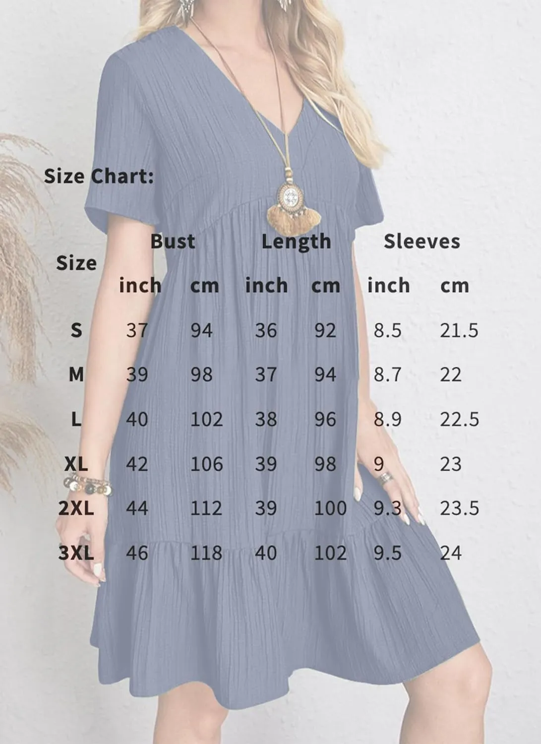 Women's V Neck Short Sleeve Ruffle Hem Mini Dress 2025 Summer Elegant Soft Boho Flowy A-Line Solid Chiffon Tunic Dresses