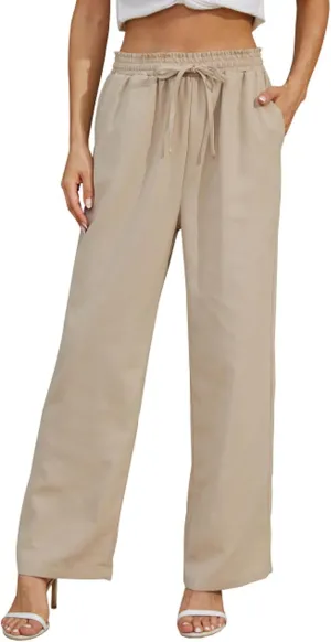 Women's Wide Leg Pant High Waist Palazzo Pant Spring Flowy Summer Trousers with Pocket Summer Outfits 2024 Trendy