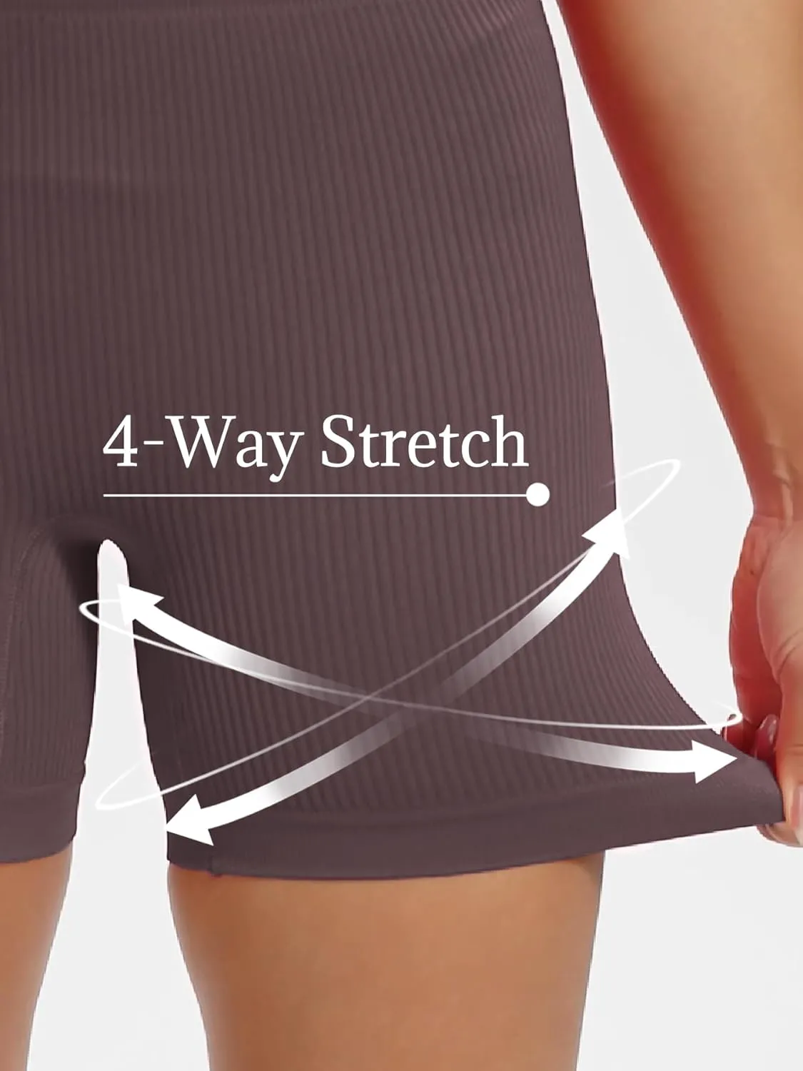 Women's Workout Gym Shorts  5 High Waist Seamless Tummy Control, Biker Shorts Booty Athletic Shorts for Yoga Volleyball