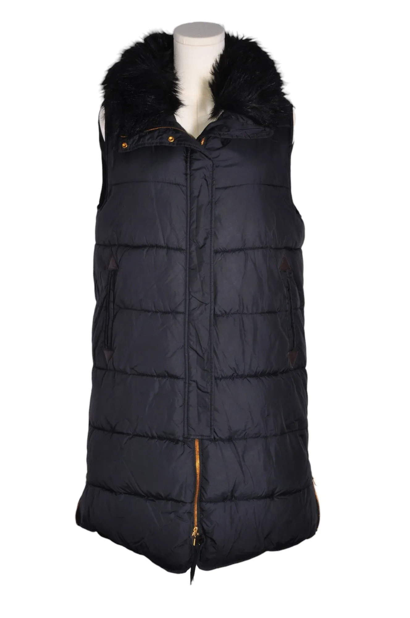 ZARA Women Puffer Jackets Regular fit in Black - L