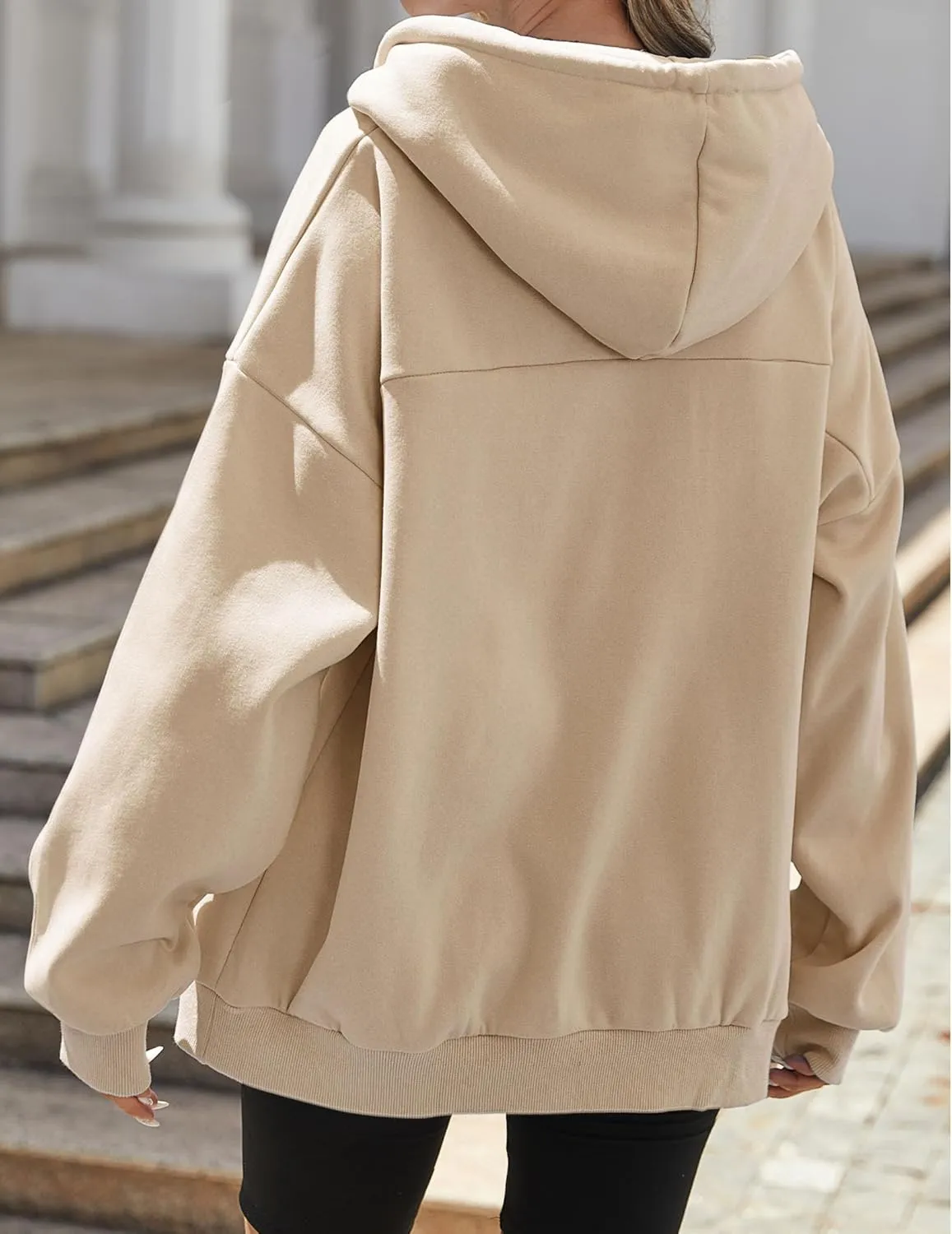 Zeagoo Women's Oversized Zip Up Hoodies Fleece Jacket Casual 2025 Fall Winter Sweatshirts Y2K Hoodies