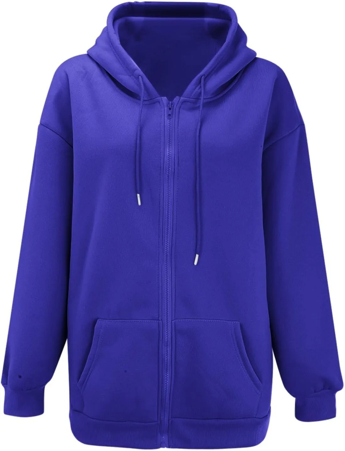 Zip Up Hoodie Women Oversized Y2K Plus Size Oversized Y2K Jackets Casual Drawstring Zip Up Y2K Hoodie with Pocket