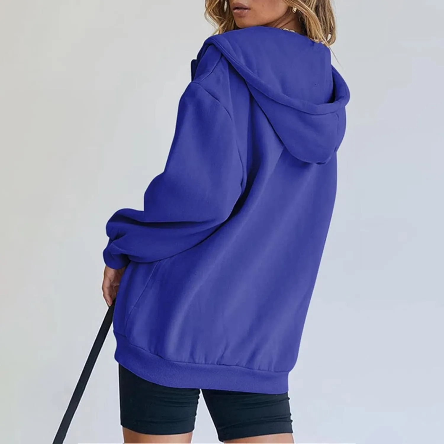 Zip Up Hoodie Women Oversized Y2K Plus Size Oversized Y2K Jackets Casual Drawstring Zip Up Y2K Hoodie with Pocket